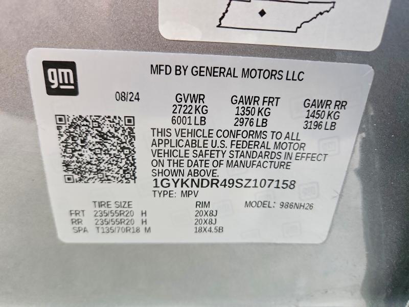 Продаж на аукціоні авто 2025 Cadillac Xt5, vin: 1GYKNDR49SZ107158, номер лоту: 53098776