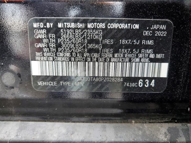 Продаж на аукціоні авто 2023 Mitsubishi Outlander, vin: JA4J3TA80PZ028284, номер лоту: 52358806