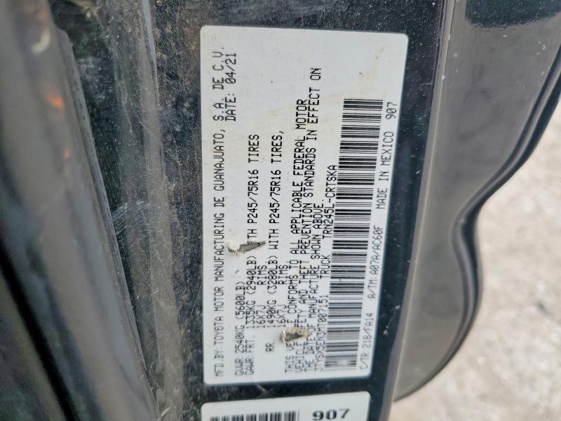 Aukcja sprzedaży 2021 Toyota Tacoma, vin: 3TYSX5EN3MT007151, numer aukcji: 54626226