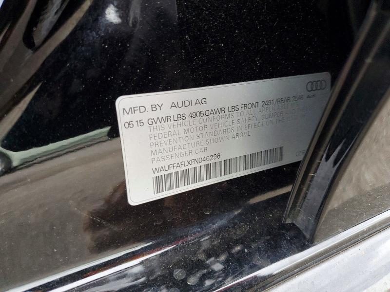 Продаж на аукціоні авто 2015 Audi A4, vin: WAUFFAFLXFN046296, номер лоту: 53648346