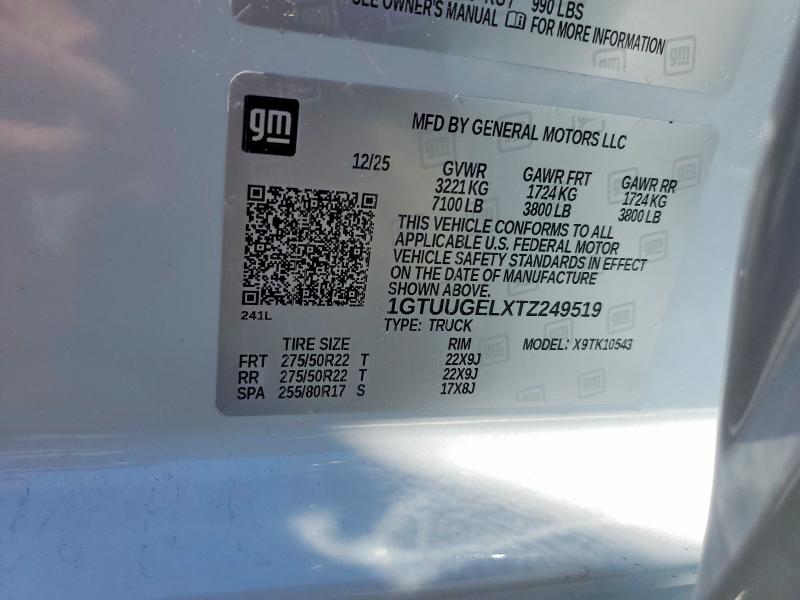 Aukcja sprzedaży 2026 Gmc Sierra, vin: 1GTUUGELXTZ249519, numer aukcji: 53380296