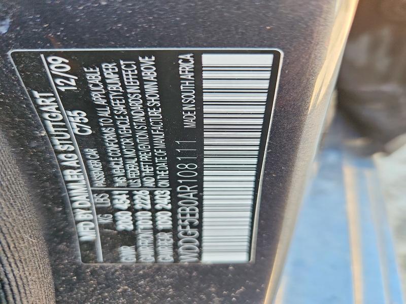 Aukcja sprzedaży 2010 Mercedes-benz C, vin: WDDGF5EB0AR108111, numer aukcji: 51919046