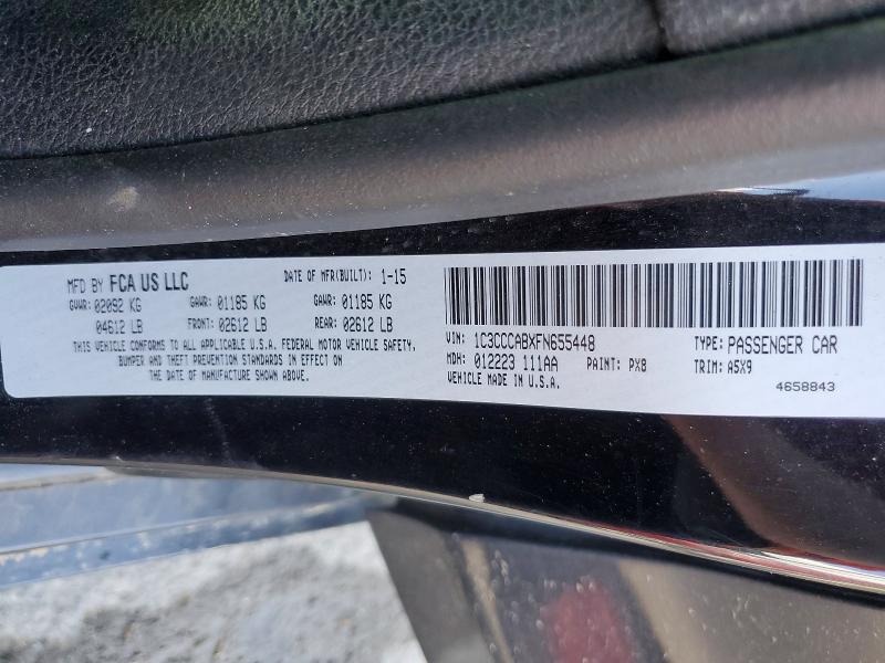 Aukcja sprzedaży 2015 Chrysler 200, vin: 1C3CCCABXFN655448, numer aukcji: 53438396