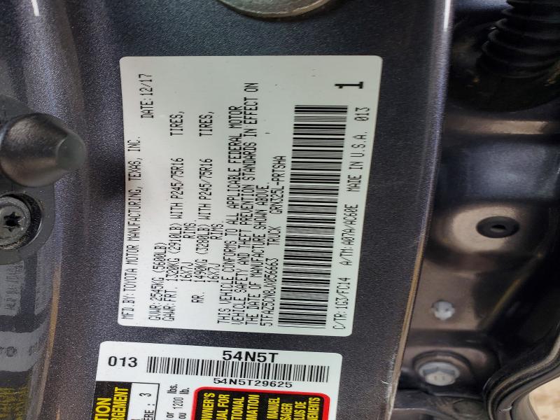 Aukcja sprzedaży 2018 Toyota Tacoma, vin: 5TFAZ5CN8JX056663, numer aukcji: 54328516