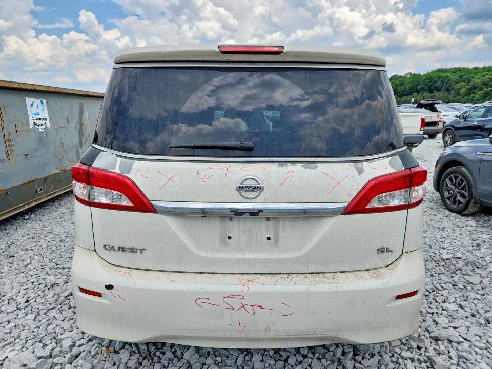 2014 Nissan Quest მანქანა იყიდება აუქციონზე, vin: JN8AE2KP5E9100582, აუქციონის ნომერი: 54108356
