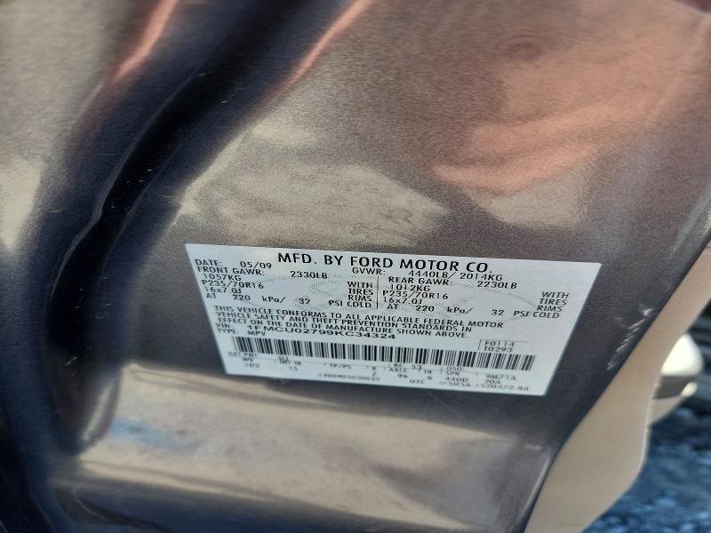 2009 Ford Escape მანქანა იყიდება აუქციონზე, vin: 1FMCU02799KC34324, აუქციონის ნომერი: 52728096