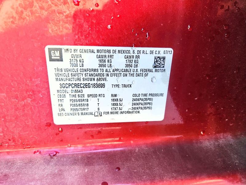 Продажа на аукционе авто 2014 Chevrolet Silverado, vin: 3GCPCREC2EG183899, номер лота: 54878956