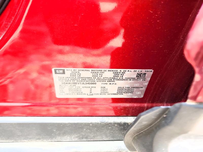 Продаж на аукціоні авто 2018 Gmc Terrain, vin: 3GKALMEV7JL345980, номер лоту: 54199226