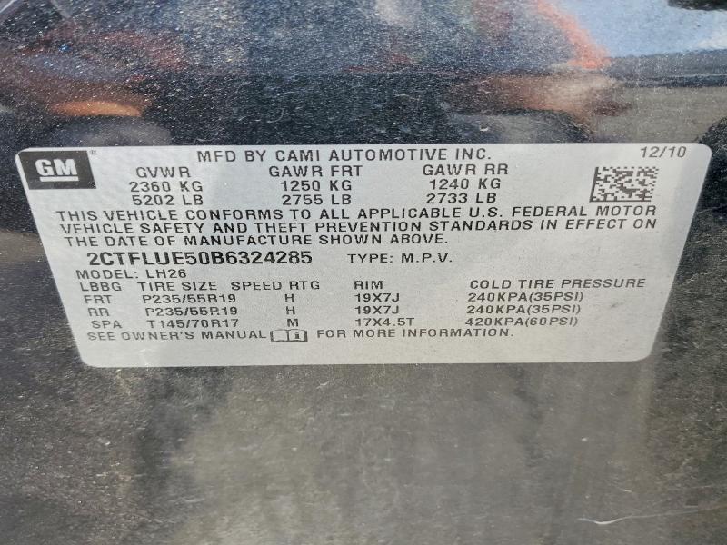 Aukcja sprzedaży 2011 Gmc Terrain, vin: 2CTFLUE50B6324285, numer aukcji: 53913186