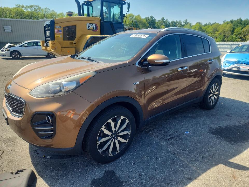 2018 Kia Sportage მანქანა იყიდება აუქციონზე, vin: KNDPNCACXJ7373663, აუქციონის ნომერი: 53750116