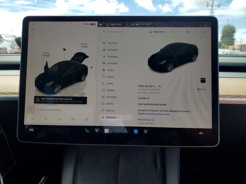 Aukcja sprzedaży 2024 Tesla Model Y, vin: 7SAYGDEE4RA235686, numer aukcji: 52238186