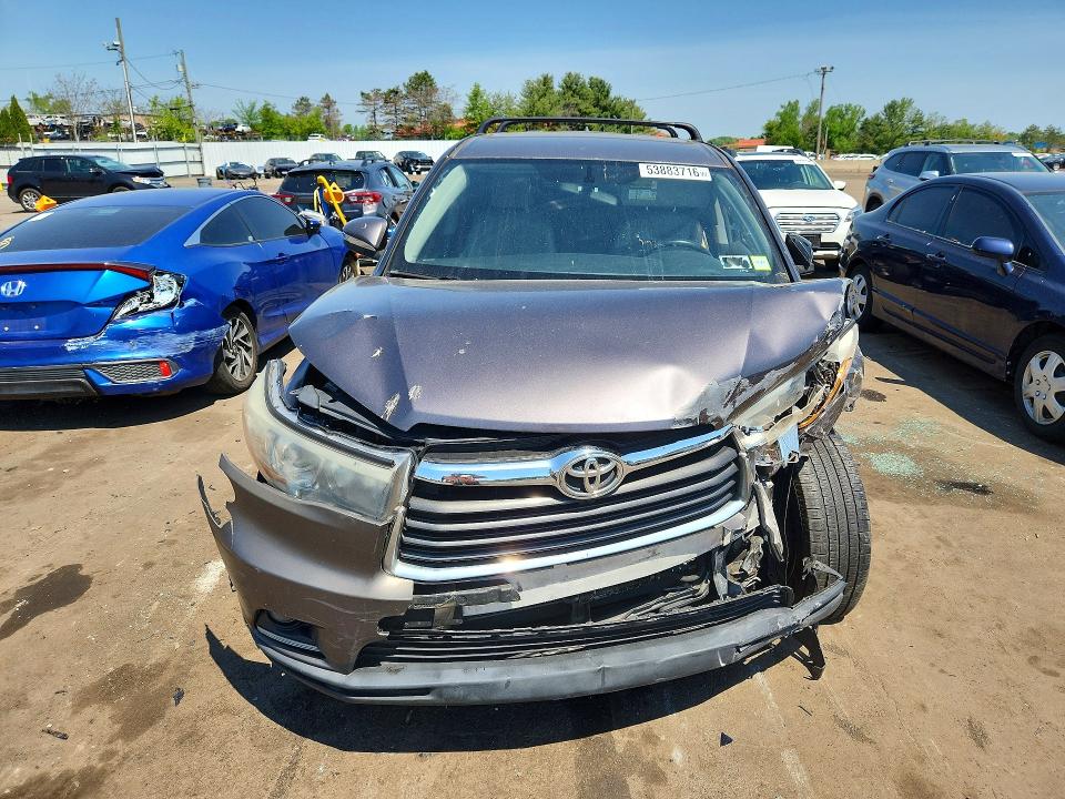 2014 Toyota Highlander მანქანა იყიდება აუქციონზე, vin: 5TDBKRFH7ES048023, აუქციონის ნომერი: 53883716