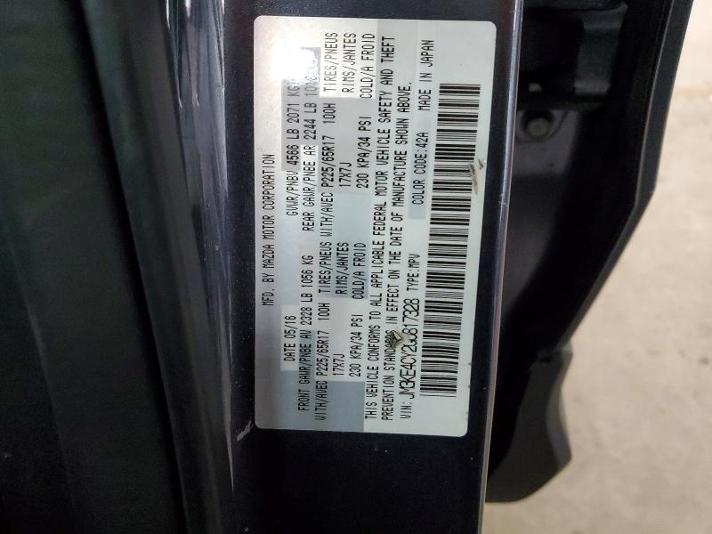 52678256 :رقم المزاد ، JM3KE4CY2G0817328 vin ، 2016 Mazda Cx-5 مزاد بيع