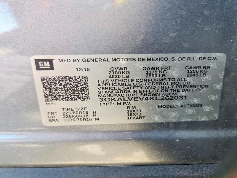 Продажа на аукционе авто 2019 Gmc Terrain, vin: 3GKALVEV4KL262031, номер лота: 54323626