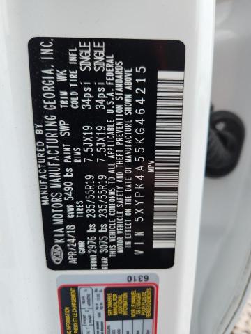 2019 Kia Sorento მანქანა იყიდება აუქციონზე, vin: 5XYPK4A55KG464215, აუქციონის ნომერი: 52708926