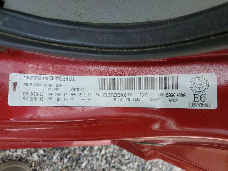 54504046 :رقم المزاد ، 1C3LC55R28N258435 vin ، 2008 Chrysler Sebring مزاد بيع