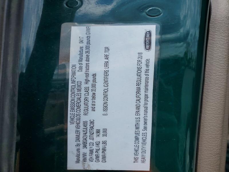 Продажа на аукционе авто 2018 Freigliner Cascadia 113, vin: 3AKBGADV4JSJL4555, номер лота: 52596586