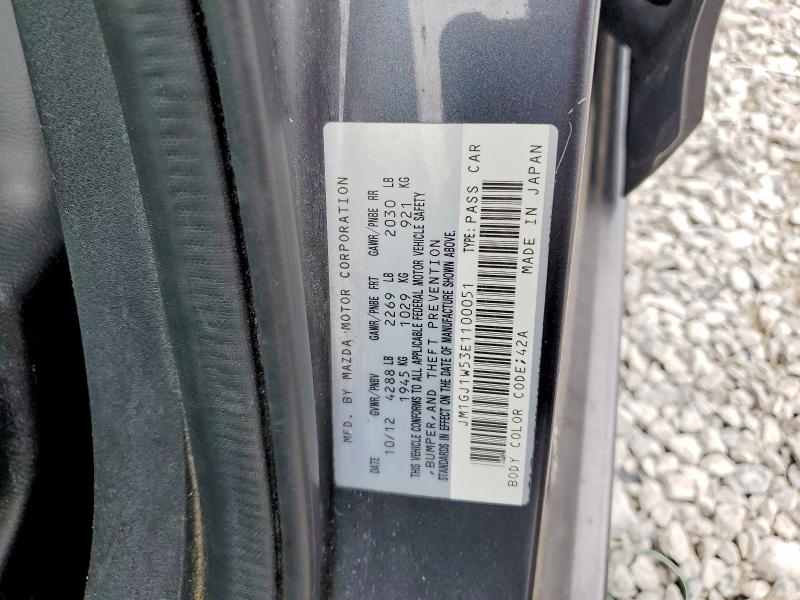 54206646 :رقم المزاد ، JM1GJ1W53E1100051 vin ، 2014 Mazda 6 مزاد بيع