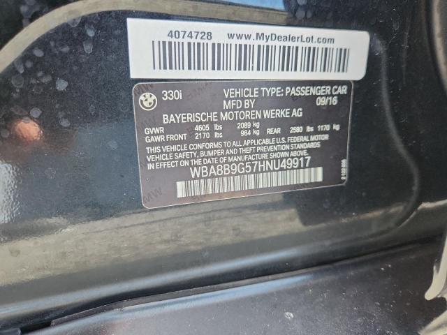 Aukcja sprzedaży 2017 Bmw 330, vin: WBA8B9G57HNU49917, numer aukcji: 53597466
