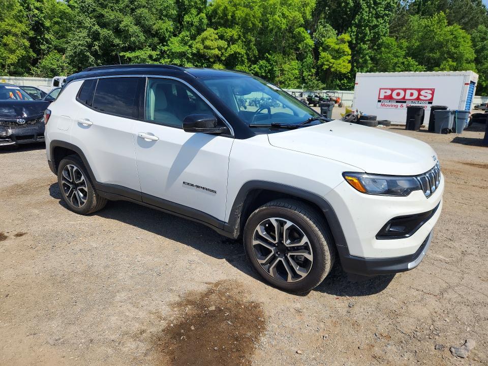53609606 :رقم المزاد ، 3C4NJDCB5NT224558 vin ، 2022 Jeep Compass مزاد بيع
