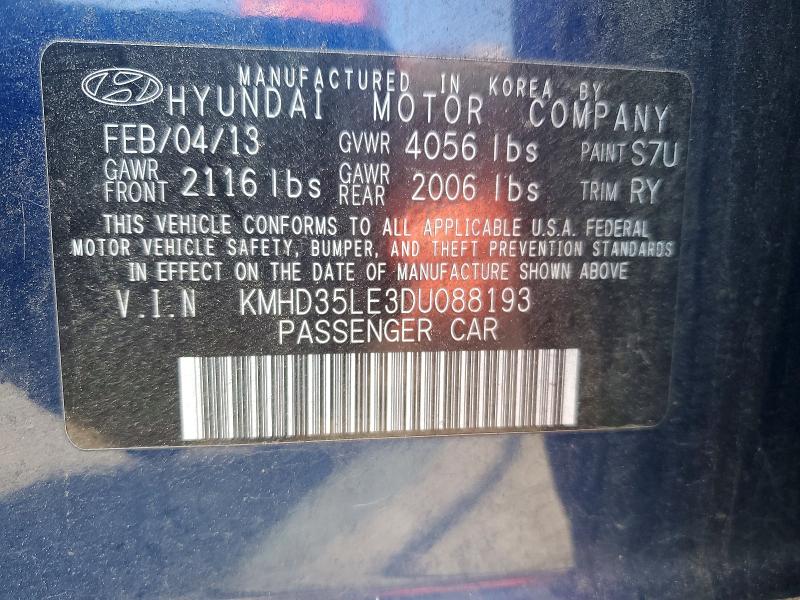Aukcja sprzedaży 2013 Hyundai Elantra Gt, vin: KMHD35LE3DU088193, numer aukcji: 53290396