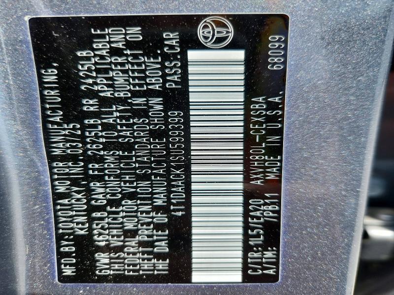 Aukcja sprzedaży 2025 Toyota Camry, vin: 4T1DAACK1SU599399, numer aukcji: 53065186