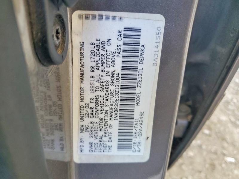 Продажа на аукционе авто 2003 Toyota Corolla, vin: 1NXBR32E13Z131004, номер лота: 52225226