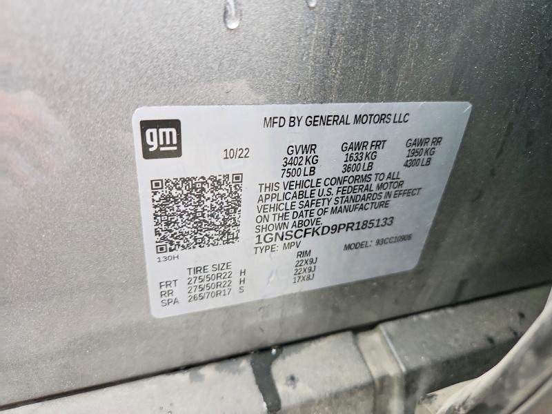 Aukcja sprzedaży 2023 Chevrolet Suburban, vin: 1GNSCFKD9PR185133, numer aukcji: 51985056