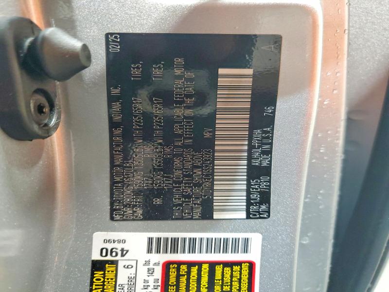 54811866 :رقم المزاد ، 5TDYRKEC1SS243923 vin ، 2025 Toyota Sienna مزاد بيع