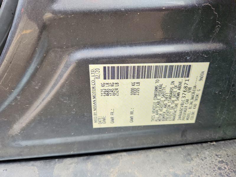 Aukcja sprzedaży 2020 Nissan Maxima, vin: 1N4AA6CV8LC376871, numer aukcji: 54669106