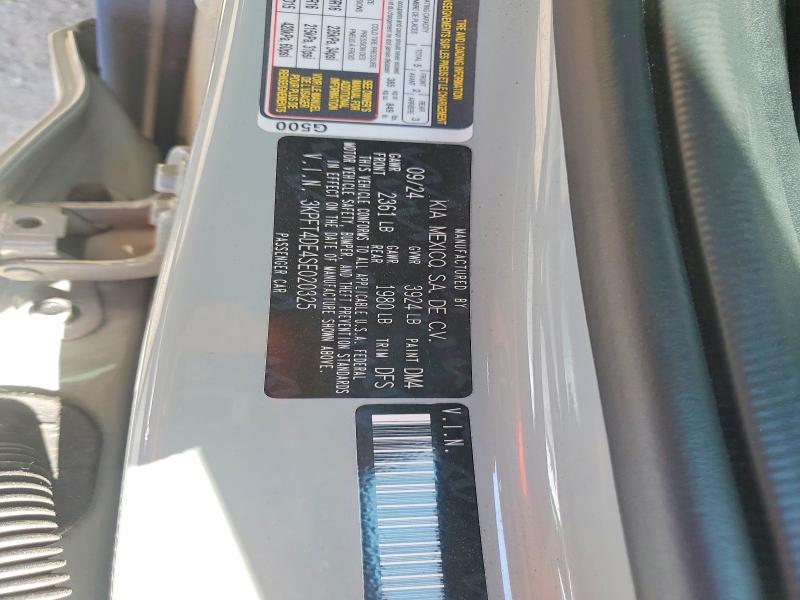 53523136 :رقم المزاد ، 3KPFT4DE4SE020325 vin ، 2025 Kia K4 مزاد بيع