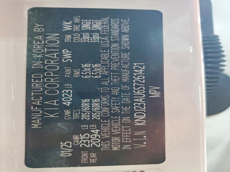 52022966 :رقم المزاد ، KNDJ23AU6S7261421 vin ، 2025 Kia Soul مزاد بيع
