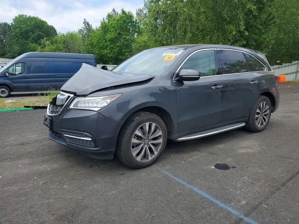 52751356 :رقم المزاد ، 5FRYD4H46EB004163 vin ، 2014 Acura Mdx مزاد بيع
