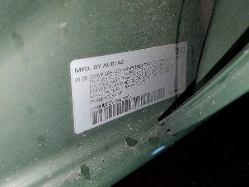 Aukcja sprzedaży 2025 Audi A3, vin: WAUHUDGYXSA075602, numer aukcji: 51783266