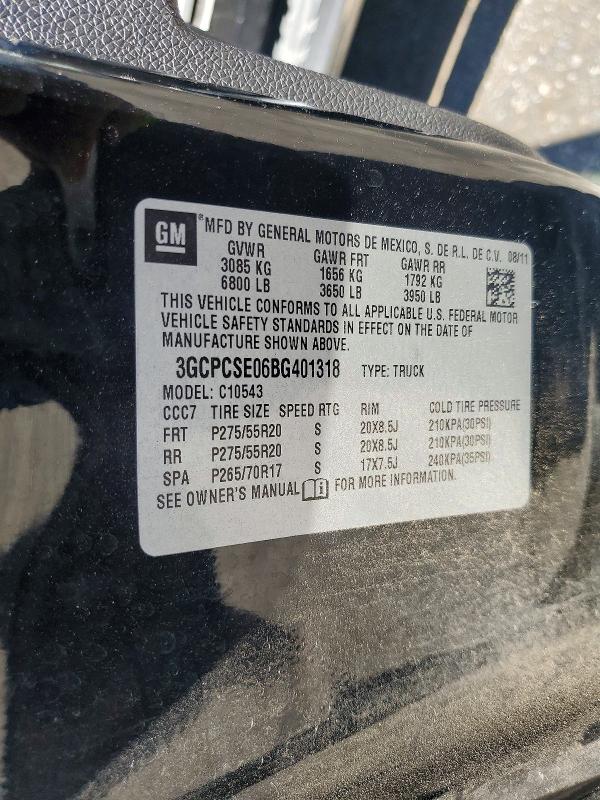 2011 Chevrolet Silverado მანქანა იყიდება აუქციონზე, vin: 3GCPCSE06BG401318, აუქციონის ნომერი: 52706806