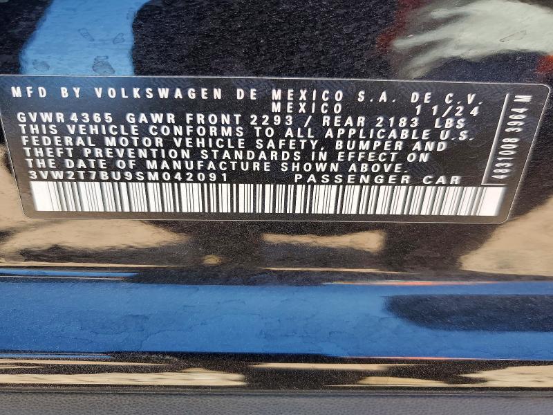 Aukcja sprzedaży 2025 Volkswagen Jetta, vin: 3VW2T7BU9SM042091, numer aukcji: 54535536