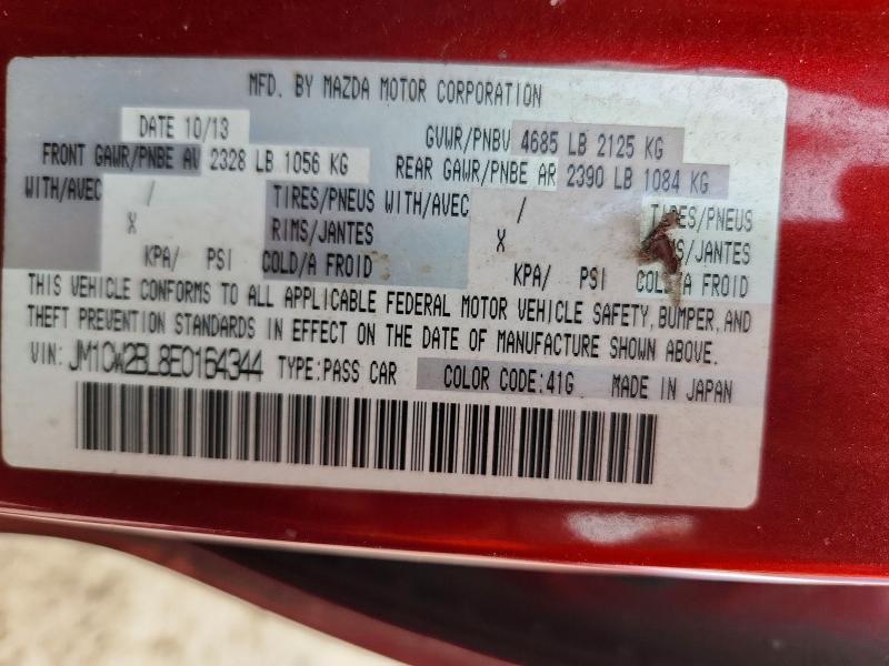 Aukcja sprzedaży 2014 Mazda 5, vin: JM1CW2BL8E0164344, numer aukcji: 55509416
