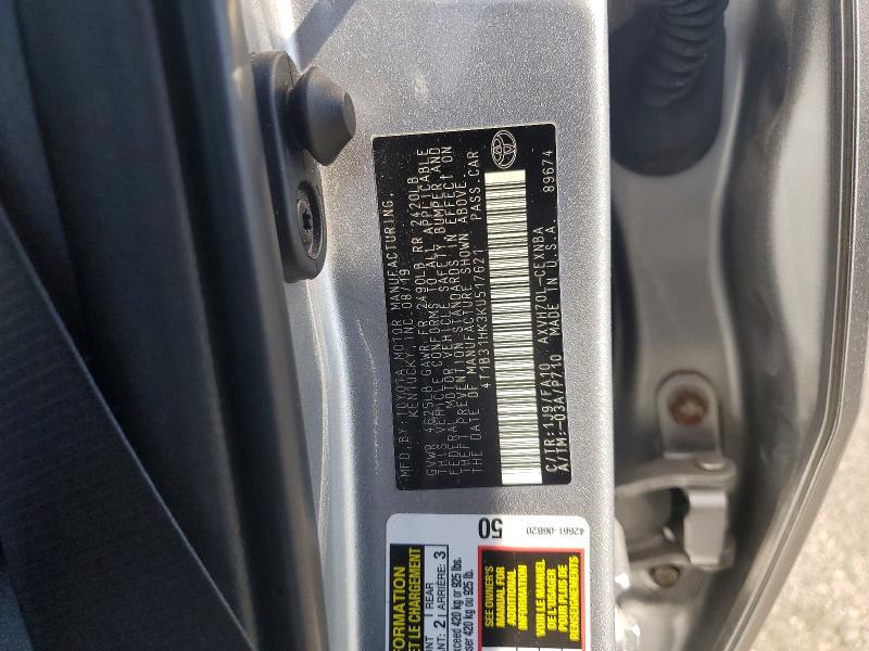 Продаж на аукціоні авто 2019 Toyota Camry, vin: 4T1B31HK3KU517621, номер лоту: 53972176