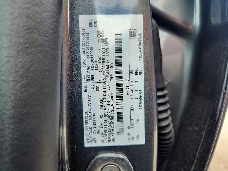 Aukcja sprzedaży 2025 Ford Escape, vin: 1FMCU9MN7SUA85406, numer aukcji: 52454046