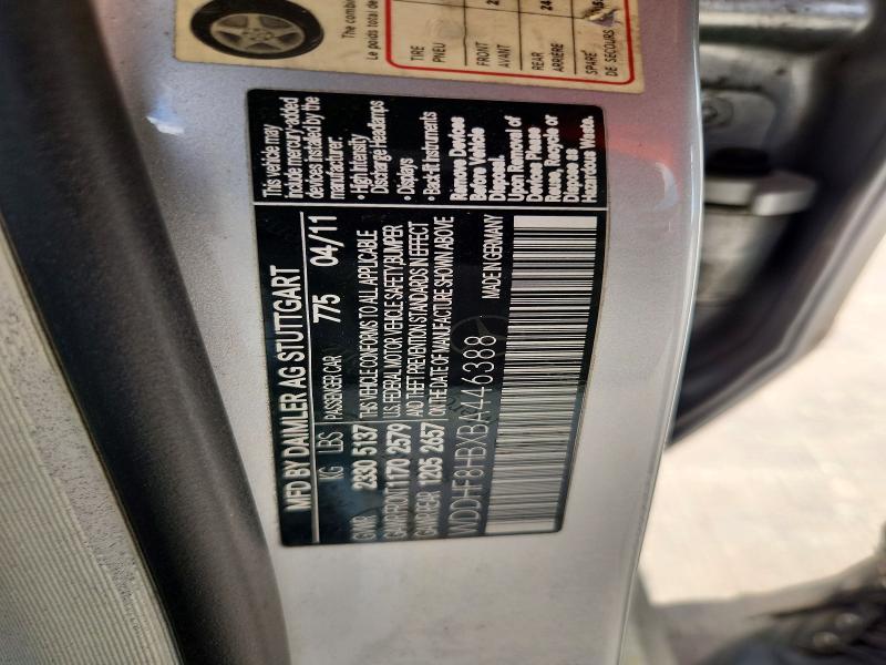 Aukcja sprzedaży 2011 Mercedes-benz E, vin: WDDHF8HBXBA446388, numer aukcji: 53114886