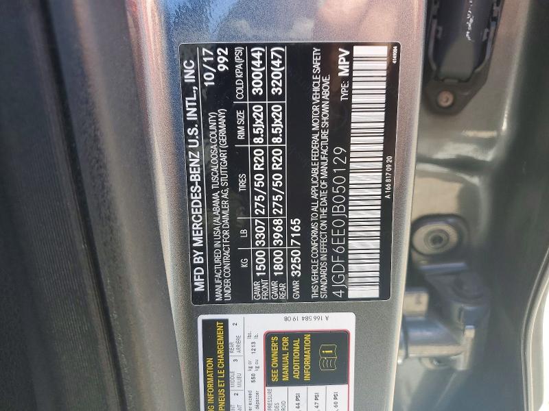 Продажа на аукционе авто 2018 Mercedes-benz Gls, vin: 4JGDF6EE0JB050129, номер лота: 53217256
