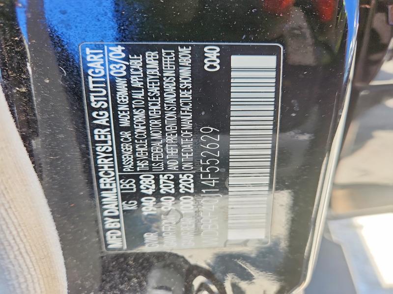 Продаж на аукціоні авто 2004 Mercedes-benz C, vin: WDBRF40J14F552629, номер лоту: 53714336