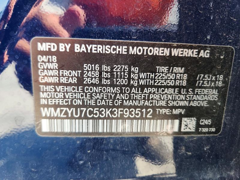 Продаж на аукціоні авто 2019 Mini Cooper, vin: WMZYU7C53K3F93512, номер лоту: 54715976