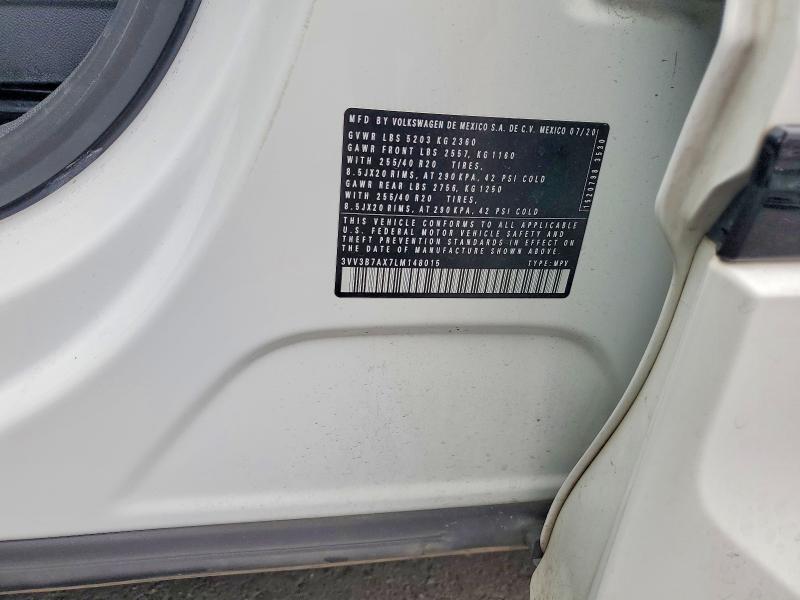 Aukcja sprzedaży 2020 Volkswagen Tiguan, vin: 3VV3B7AX7LM148015, numer aukcji: 55098906