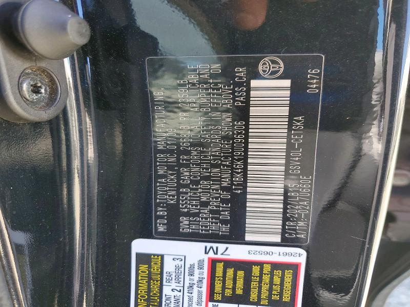 Aukcja sprzedaży 2009 Toyota Camry, vin: 4T1BK46K19U096306, numer aukcji: 54162716