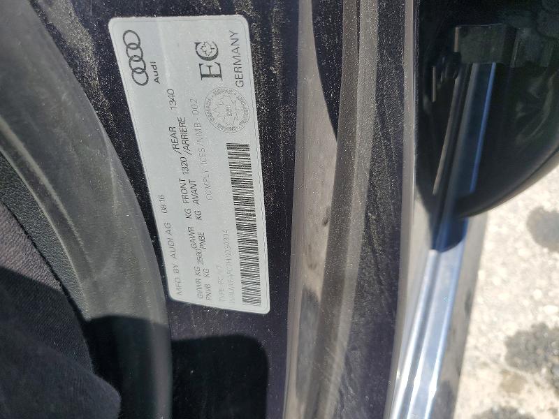 53953796 :رقم المزاد ، WAUWFAFC7HN034304 vin ، 2017 Audi S7 مزاد بيع