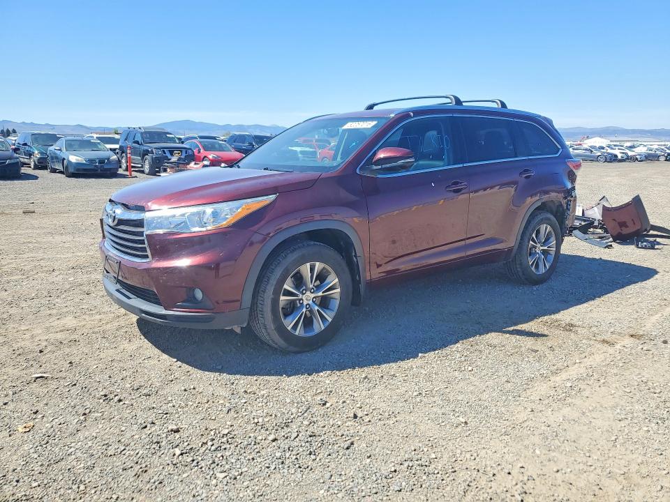 Aukcja sprzedaży 2015 Toyota Highlander, vin: 5TDJKRFH6FS182583, numer aukcji: 52257016