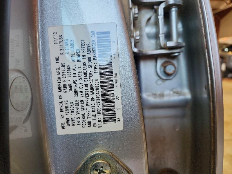 Продажа на аукционе авто 2012 Honda Accord, vin: 1HGCP2F34CA208999, номер лота: 53878836