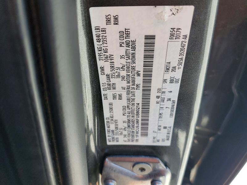 Aukcja sprzedaży 2015 Ford Escape, vin: 1FMCU9J96FUB80214, numer aukcji: 52123516