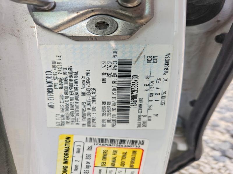 Aukcja sprzedaży 2014 Ford Fusion, vin: 1FA6P0H72E5366730, numer aukcji: 53833246